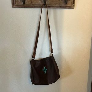 TWO BAR WEST LEATHER DETAILED PURSE